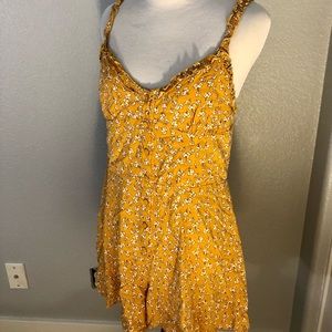 Yellow Floral Urban Outfitters Romper